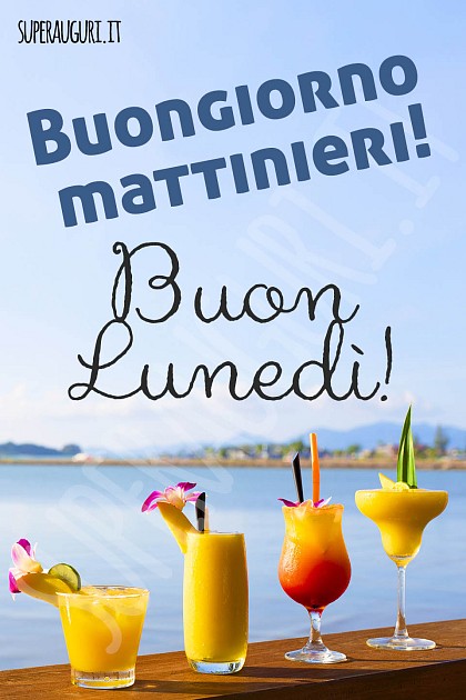 Buongiorno mattinieri! Buon lunedì!