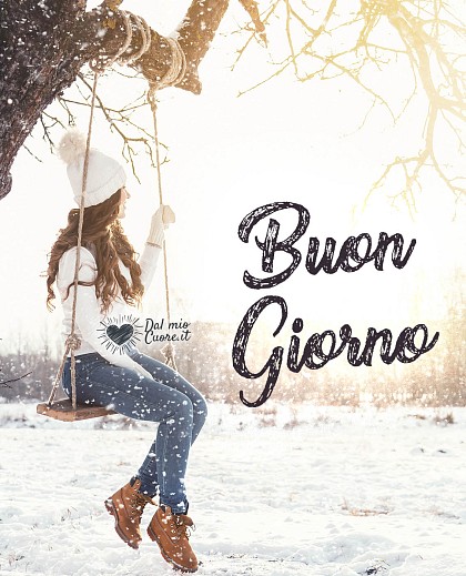 Buongiorno invernale con neve