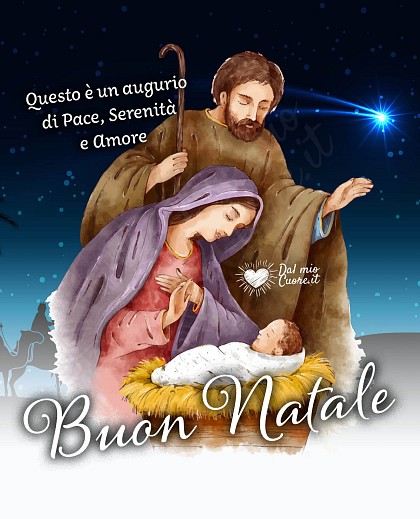 Questo è un augurio di Pace, Serenità e Amore. Buon Natale