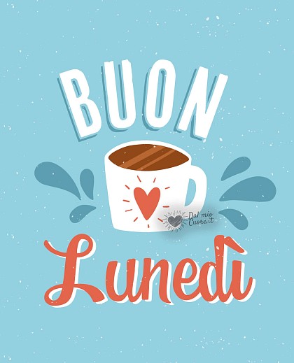 Buon lunedi vintage con tazzina di caffè