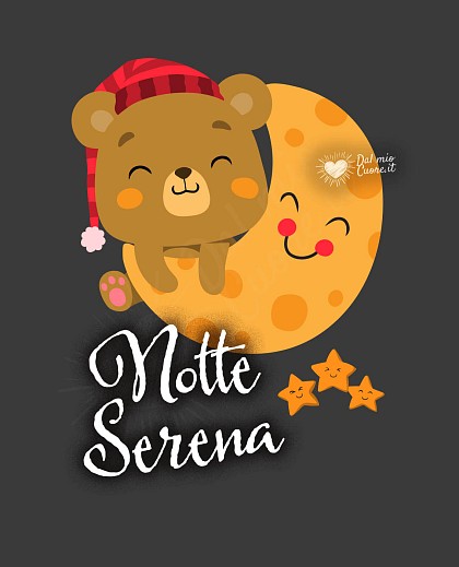 Notte Serena con Orsacchiotto sulla Luna