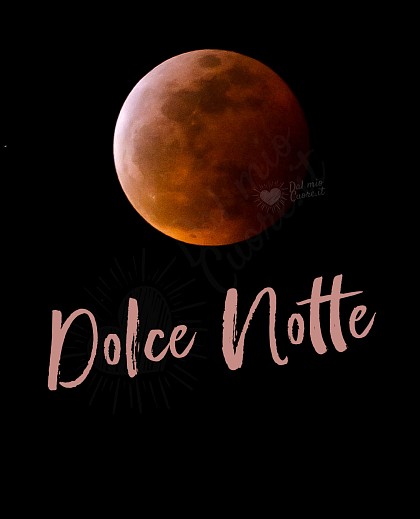 Dolce notte con luna rossa