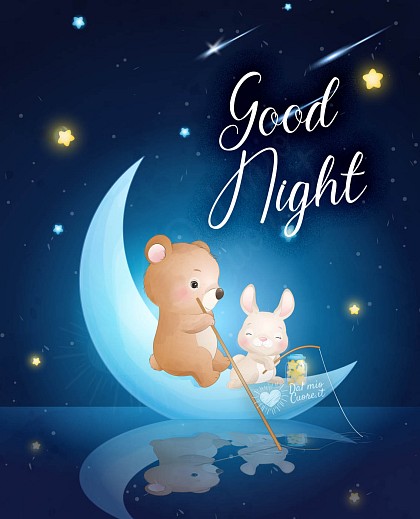 Good Night with Bear and Bunny Fishing for Dreams