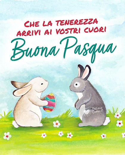 Che la tenerezza arrivi ai vostri cuori. Buona Pasqua