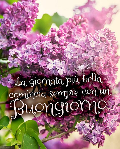 La giornata più bella comincia sempre con un buongiorno