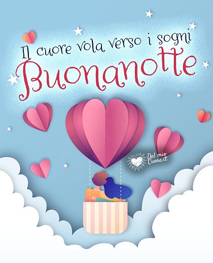 Il cuore vola verso i sogni. Buonanotte