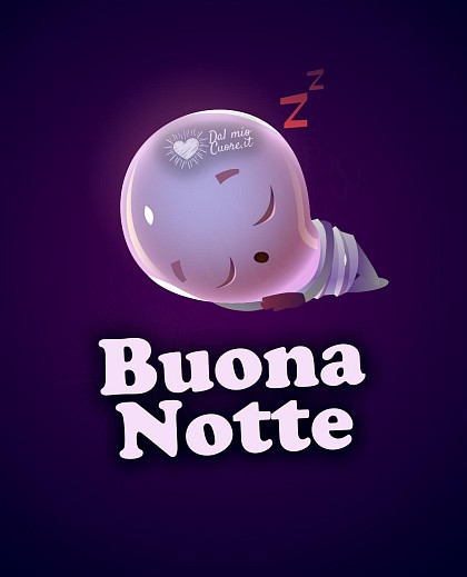 Buona Notte simpatica (con lampadina)