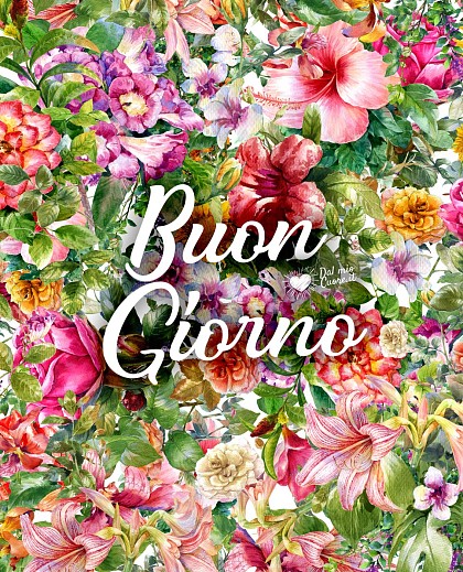Buongiorno con fiori Colorati