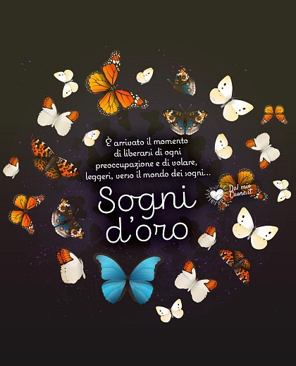 È arrivato il momento di liberarsi di ogni preoccupazione e di volare, leggeri, verso il mondo dei sogni... Sogni d'oro