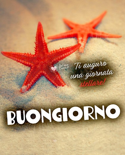 Ti auguro una giornata stellare! Buongiorno
