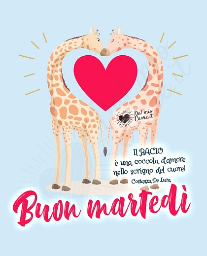 Il Bacio è una coccola d'amore nello scrigno del cuore! Buon martedì