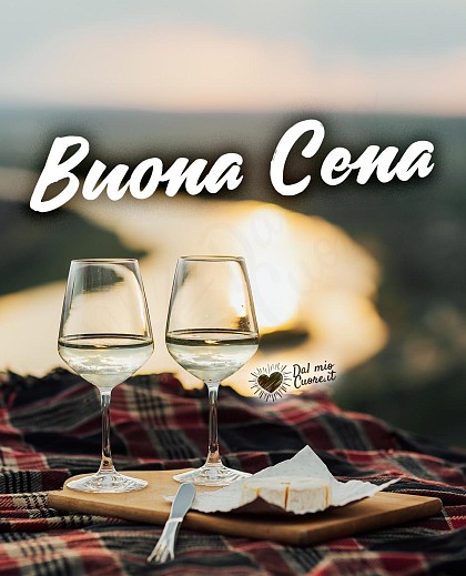 Buona cena (romantica al tramonto)
