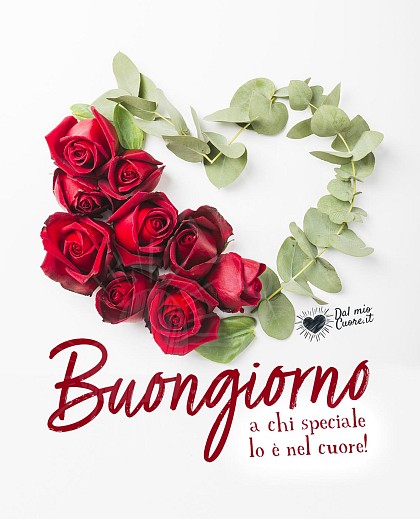 Buongiorno a chi speciale lo è nel cuore!