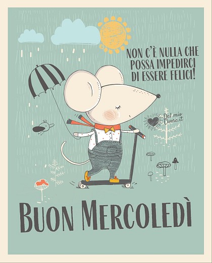 Buon Mercoledì con frase sulla felicità!