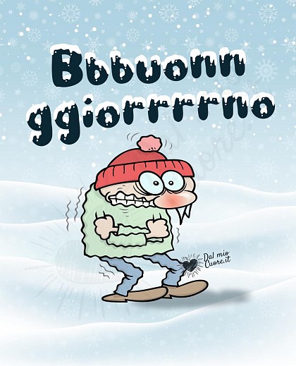 Buongiorno invernale divertente