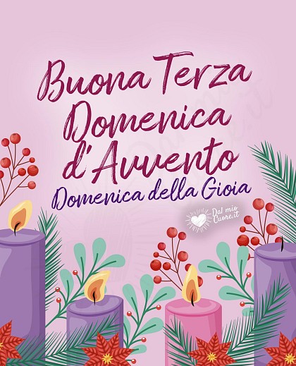 Buona Terza Domenica d'Avvento. Domenica della Gioia