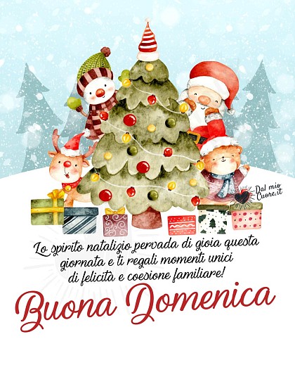 Buona Domenica (Frasi sullo spirito Natalizio)