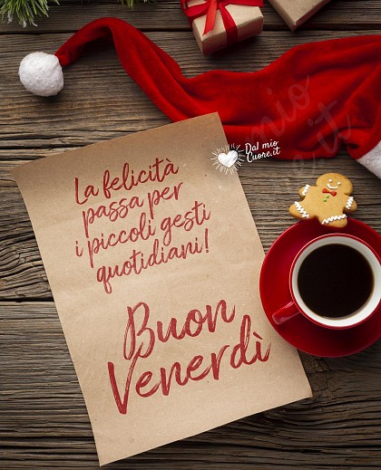 Buon venerdì con frase sulla felicità