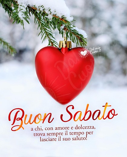 Buon Sabato Natalizio con frase