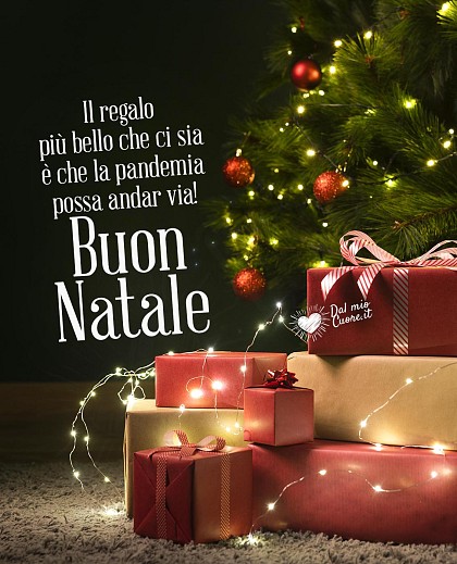 Buon Natale! Il regalo più bello che ci sia è che la pandemia possa andar via!