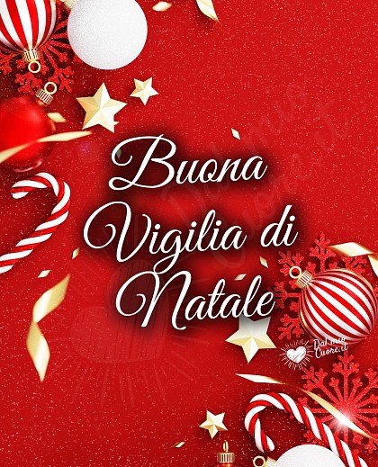 Buona Vigilia di Natale (Immagine semplice ed elegante)