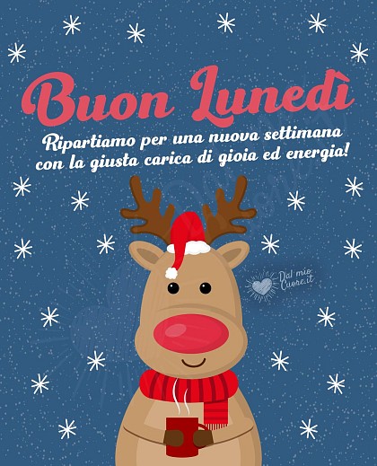 Buon Lunedì. Ripartiamo per una nuova settimana con la giusta carica di gioia ed energia!