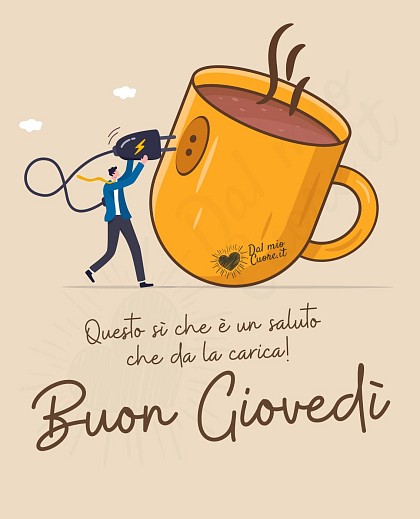 Questo sì che è un saluto che dà la carica! Buon Giovedì (Divertente)