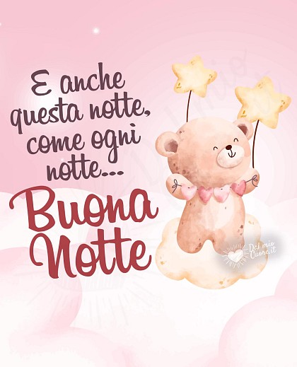 E anche questa notte, come ogni notte... Buona notte