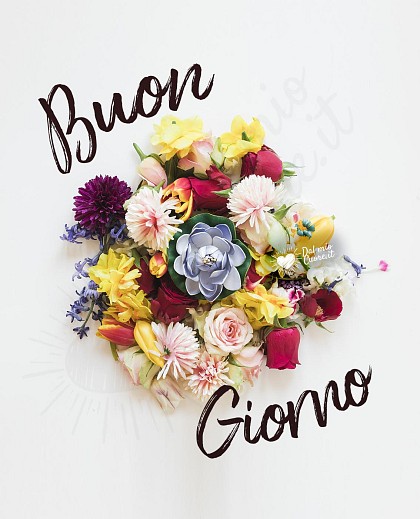 Buon Giorno di primavera con fiori