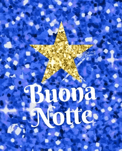 Buonanotte video e gif con stella luccicante