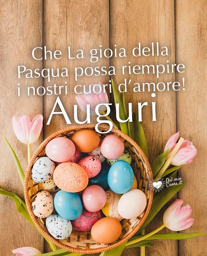Che la gioia della Pasqua possa riempire i nostri cuori