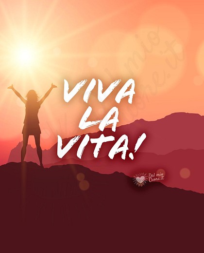 Foto belle per profilo whatsapp: "Viva la vita"