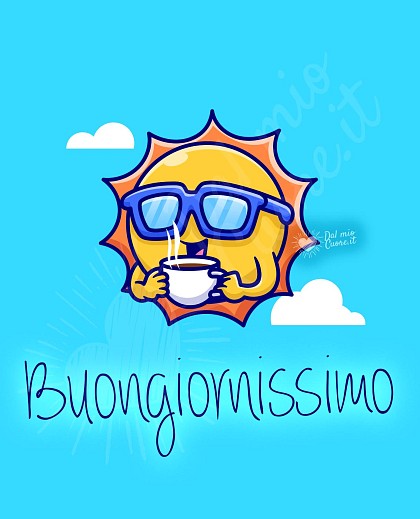 Buongiornissimo con sole e caffè