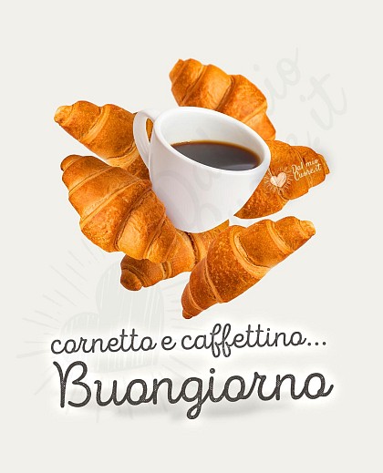 Cornetto e caffettino... buongiorno