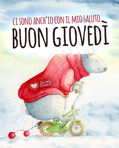 Buon giovedì invernale divertente