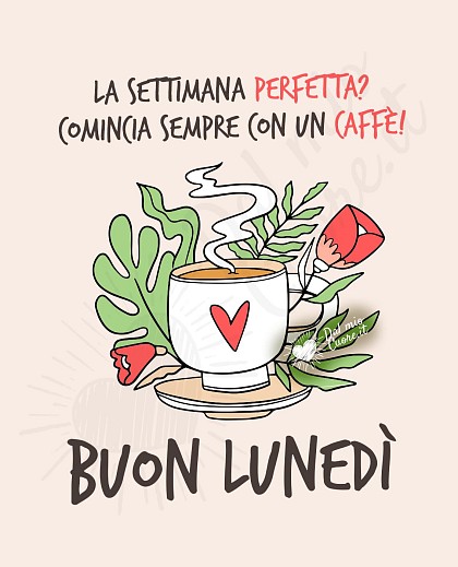 La settimana perfetta? Comincia sempre con un caffè! Buon lunedì