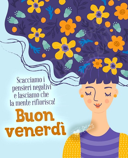 Buon venerdì con frase positiva