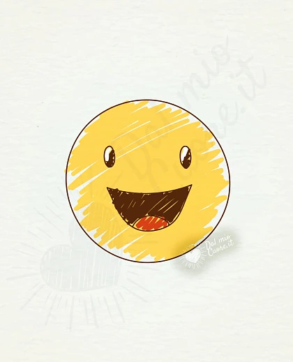 Immagine di profilo whatsapp con emoji sorridente