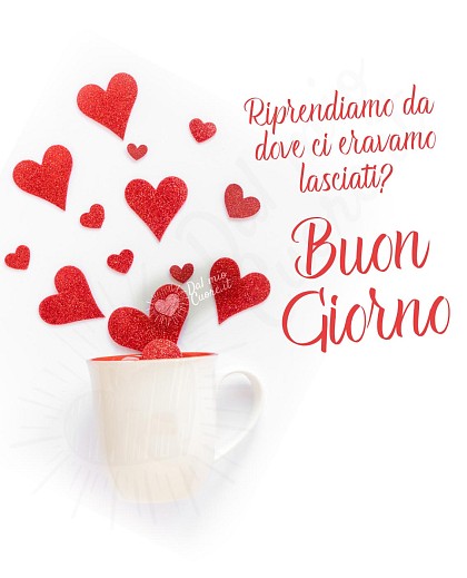Buon giorno. Riprendiamo da dove ci eravamo lasciati?