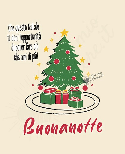 Buonanotte natalizia con frase