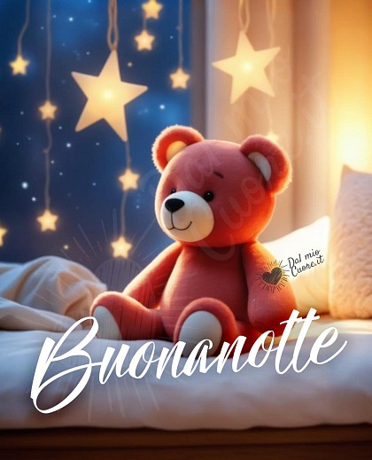 Immagine Buonanotte con orsacchiotto