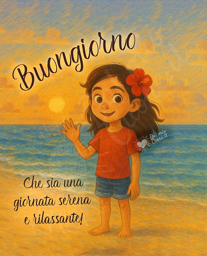 Buongiorno! Che sia una giornata serena e rilassante!