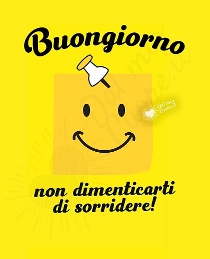 Immagine Buongiorno. Non dimenticarti di sorridere!